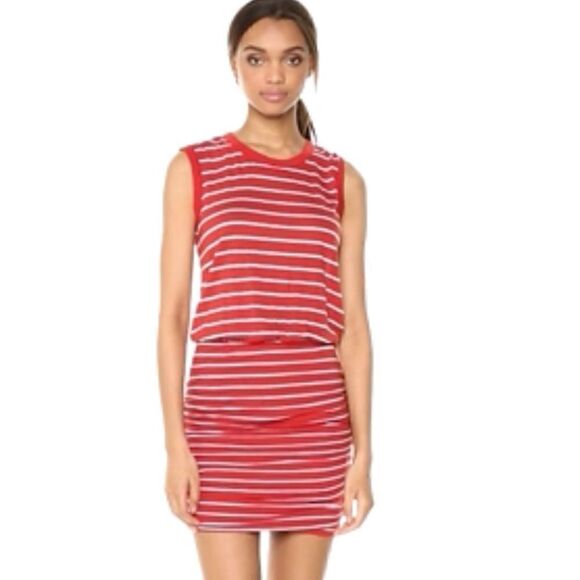 Velvet by Graham & Spencer Women's Tiff Stripe Tank Dress Medium - Picture 1 of 9